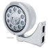 31571 by UNITED PACIFIC - Headlight - 1 High Power, LED, Half-Moon, RH/LH, 7 in. Round, Polished Housing, with Single Function 4 Amber LED Signal Light with Clear Lens