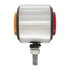 30927 by UNITED PACIFIC - Truck Cab Light - Stainless Steel, 2" Double Face, 2" Lights & Grommets, Amber & Red LED/Amber & Red Lens