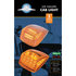 36402 by UNITED PACIFIC - Truck Cab Light - 17 LED Reflector Square, Amber LED/Clear Lens