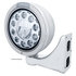 31575 by UNITED PACIFIC - Headlight - 1 High Power, LED, RH/LH, 7 in. Round, Polished Housing, with Bullet Style Bezel, with Single Function 4 Amber LED Signal Light with Clear Lens