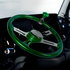88278 by UNITED PACIFIC - Steering Wheel - 18" Vibrant Color 4 Spoke Steering Wheel - Emerald Green