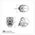 70629B by UNITED PACIFIC - Manual Transmission Shift Knob - Gearshift Knob, Chrome, Skull Biker Only