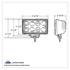 36508 by UNITED PACIFIC - Work Light - 8 High Power LED Rectangular, with Projector Lens
