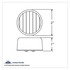 38170 by UNITED PACIFIC - Clearance/Marker Light, Amber LED/Amber Lens, Round Design, 2", 9 LED, 2 Female Bullet Plugs