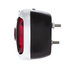 C7001R-1 by UNITED PACIFIC - Tail Light Assembly - With Black Housing & Stainless Steel Bezel, Red Glass Lens, with Blue Dot, Passenger Side, for 1940-53 Chevy and GMC Truck