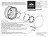 10326 by UNITED PACIFIC - Axle Cover Kit - Aero Full-Moon, Rear, Chrome
