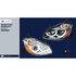 31454 by UNITED PACIFIC - Projection Headlight Assembly - LH, Chrome Housing, High/Low Beam, H7 Quartz/H1 Quartz Bulb, with Signal Light, LED Position Light and LED Side Marker