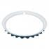 A6224-8 by UNITED PACIFIC - Wheel Side Ring - Beauty Wheel Rim, 15", Polished, Stainless Steel, Contoured