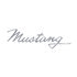 F6802 by UNITED PACIFIC - Emblem - Die-Cast, "Mustang" Script, with Adhesive Tape