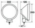 H12800051 by HELLA - Rallye 3000 Halogen Driving Lamp With Blue Lens & Position Lamp 12V (Single)