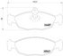 355013031 by HELLA - Disc Brake Pad Set