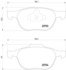 355011191 by HELLA - Disc Brake Pad Set