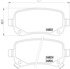 355014331 by HELLA - Disc Brake Pad Set