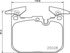 355021271 by HELLA - Disc Brake Pad Set