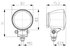 996176491 by HELLA - Module 70 Halogen Work Lamp 12V (CR)