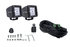 357204031 by HELLA - HVF CUBE 4LED Off Road SNGL PED FLD MV