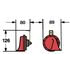 HELLA 007424007 Accessory Horn Horn TE16 Trumpet 12V 400HZ Low Tone Red