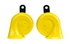 012010821 by HELLA - Horn Kit BX Yellow Trumpet 12V Universal