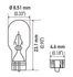 24 by HELLA - HELLA 24 Standard Series Incandescent Miniature Light Bulb, 10 pcs