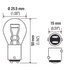 1034A by HELLA - HELLA 1034A Standard Series Incandescent Miniature Light Bulb, 10 pcs