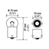 HELLA 5009 Turn Signal Light Bulb HELLA 5009 Standard Series Incandescent Miniature Light Bulb, 10 pcs