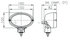 H15161037 by HELLA - Oval 100 Halogen Double Beam Work Lamp (LR)