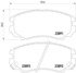 355010991 by HELLA - Disc Brake Pad Set