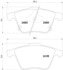 355011051 by HELLA - Disc Brake Pad Set