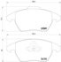 355011811 by HELLA - Disc Brake Pad Set