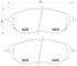 355012031 by HELLA - Disc Brake Pad Set