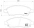 355014071 by HELLA - Disc Brake Pad Set