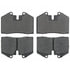 PG D345 by RAYBESTOS - Brake Parts Inc Raybestos Element3 Overstock Organic Disc Brake Pad Set