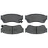 Raybestos PG D451 Disc Brake Pad Set Brake Parts Inc Raybestos Element3 Overstock Organic Disc Brake Pad Set