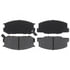 PG D527 by RAYBESTOS - Brake Parts Inc Raybestos Element3 Overstock Organic Disc Brake Pad Set