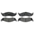 PG D576 by RAYBESTOS - Brake Parts Inc Raybestos Element3 Overstock Organic Disc Brake Pad Set