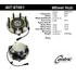 Centric 407.67001 Wheel Bearing and Hub Assembly Premium Hub Assembly