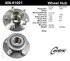 406.61001 by CENTRIC - Centric Premium Hub and Bearing Assembly; With ABS Tone Ring