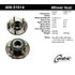 Centric 406.51014 Wheel Bearing and Hub Assembly Centric Premium Hub and Bearing Assembly, With ABS Tone Ring
