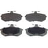 MX227A by WAGNER - Wagner Brake ThermoQuiet MX227A Semi-Metallic Disc Brake Pad Set