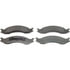MX557 by WAGNER - Wagner Brake ThermoQuiet MX557 Semi-Metallic Disc Brake Pad Set