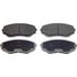 MX551 by WAGNER - Wagner Brake ThermoQuiet MX551 Semi-Metallic Disc Brake Pad Set