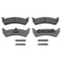MX667A by WAGNER - Wagner Brake ThermoQuiet MX667A Semi-Metallic Disc Brake Pad Set