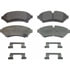 Wagner MX753 Disc Brake Pad Set Wagner Brake ThermoQuiet MX753 Semi-Metallic Disc Brake Pad Set