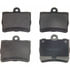 MX739 by WAGNER - Wagner Brake ThermoQuiet MX739 Semi-Metallic Disc Brake Pad Set