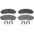 MX833 by WAGNER - Wagner Brake ThermoQuiet MX833 Semi-Metallic Disc Brake Pad Set
