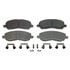 MX866 by WAGNER - Wagner Brake ThermoQuiet MX866 Semi-Metallic Disc Brake Pad Set
