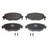 MX910 by WAGNER - Wagner Brake ThermoQuiet MX910 Semi-Metallic Disc Brake Pad Set