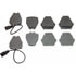 MX912 by WAGNER - Wagner Brake ThermoQuiet MX912 Semi-Metallic Disc Brake Pad Set