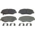 MX914 by WAGNER - Wagner Brake ThermoQuiet MX914 Semi-Metallic Disc Brake Pad Set