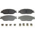 MX803 by WAGNER - Wagner Brake ThermoQuiet MX803 Semi-Metallic Disc Brake Pad Set